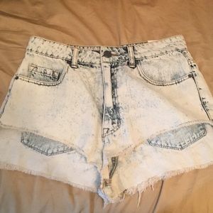 NWT, High rise, HI-LOW shorties